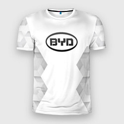 Мужская спорт-футболка BYD white poly