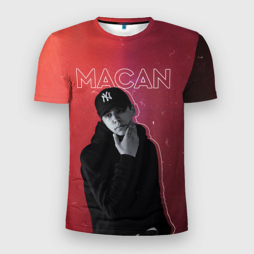 Мужская спорт-футболка Макан - певец / 3D-принт – фото 1