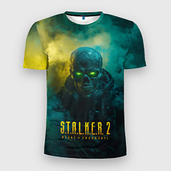 Футболка спортивная мужская Stalker 2 скелет в форме, цвет: 3D-принт