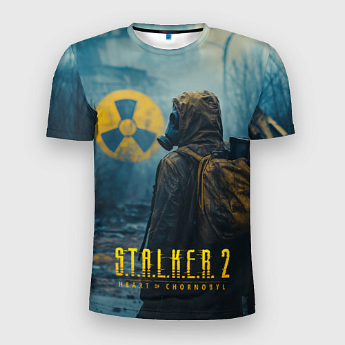 Мужская спорт-футболка Stalker 2 зараженная зона / 3D-принт – фото 1