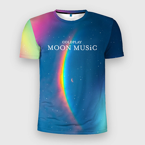 Мужская спорт-футболка Moon music Coldplay / 3D-принт – фото 1