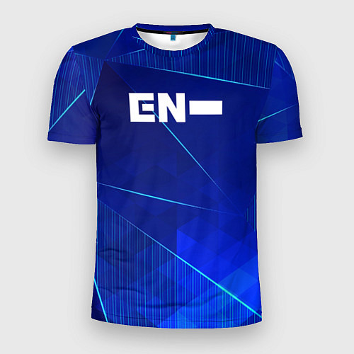 Мужская спорт-футболка Enhypen blue poly / 3D-принт – фото 1
