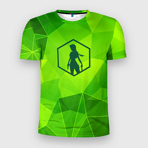 Мужская спорт-футболка Tomb Raider green poly / 3D-принт – фото 1