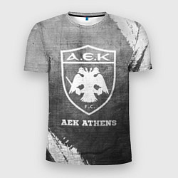 Мужская спорт-футболка AEK Athens - grey gradient