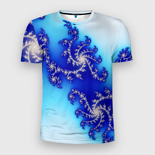Мужская спорт-футболка Психоделика холодный узоры / 3D-принт – фото 1