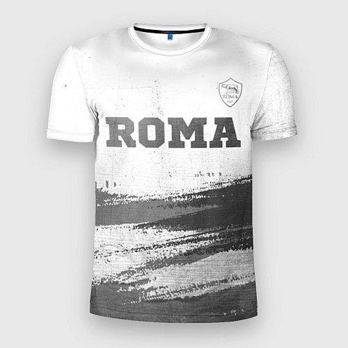 Мужская спорт-футболка Roma - white gradient посередине / 3D-принт – фото 1