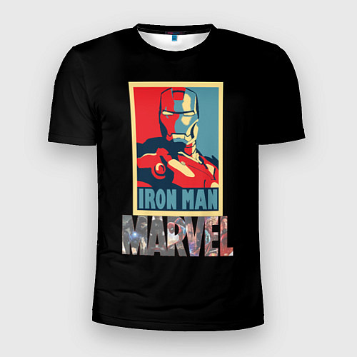 Мужская спорт-футболка Железный человек Марвел / 3D-принт – фото 1