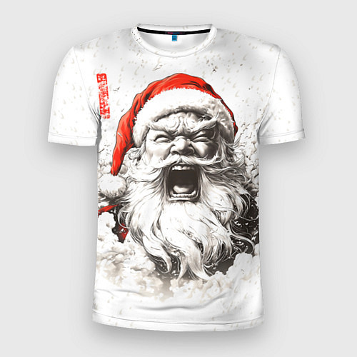 Мужская спорт-футболка Японский Санта - банзай / 3D-принт – фото 1