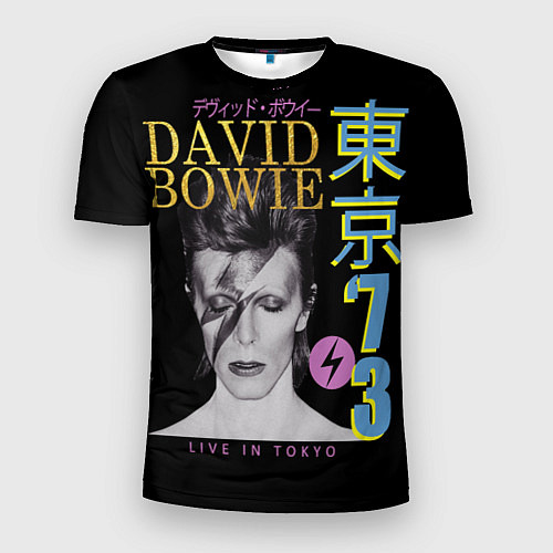 Мужская спорт-футболка David Bowie - Tokyo 1973 / 3D-принт – фото 1