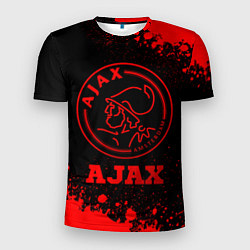 Мужская спорт-футболка Ajax - red gradient