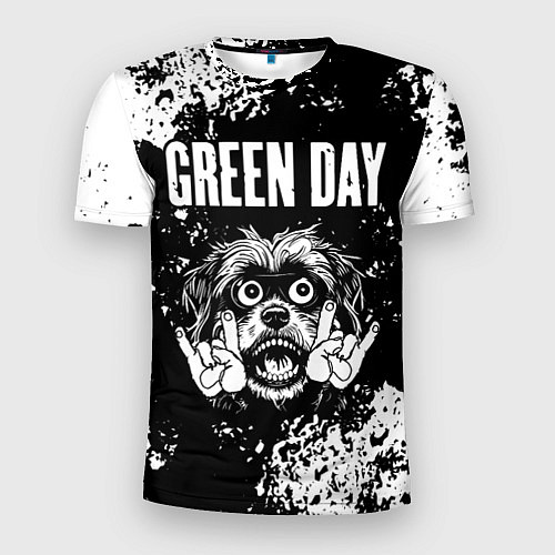 Мужская спорт-футболка Green Day рок пес / 3D-принт – фото 1