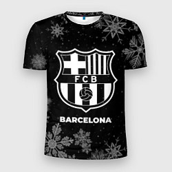 Мужская спорт-футболка Снежный Barcelona