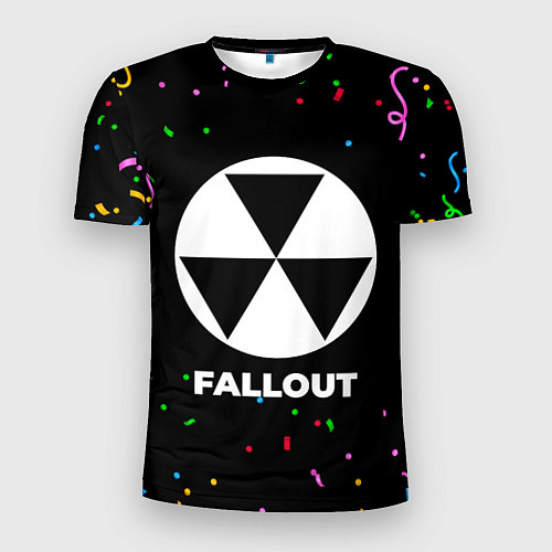 Мужская спорт-футболка Fallout конфети / 3D-принт – фото 1