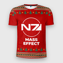Мужская спорт-футболка Mass Effect new year