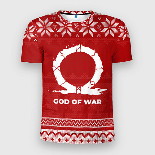 Мужская спорт-футболка Новогодний God of War / 3D-принт – фото 1