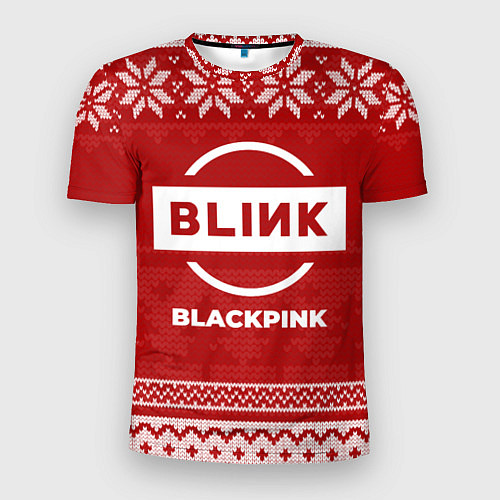 Мужская спорт-футболка Новогодний Blackpink / 3D-принт – фото 1