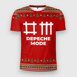 Футболка спортивная мужская Depeche Mode new year, цвет: 3D-принт