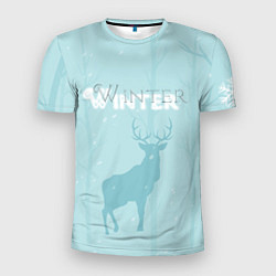 Мужская спорт-футболка Силуэт оленя