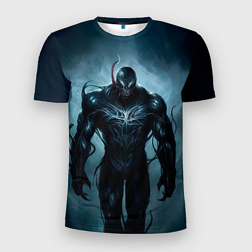 Мужская спорт-футболка Venom in fog / 3D-принт – фото 1