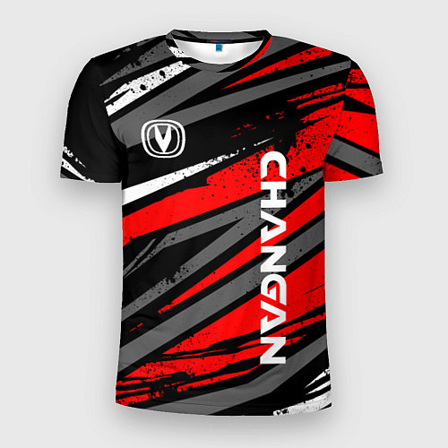 Мужская спорт-футболка Changan - Red sport / 3D-принт – фото 1