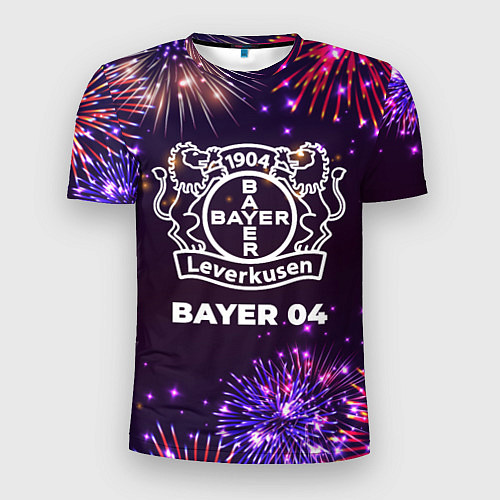 Мужская спорт-футболка Праздничный Bayer 04 / 3D-принт – фото 1