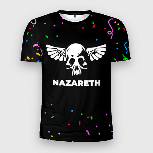 Мужская спорт-футболка Nazareth конфети / 3D-принт – фото 1