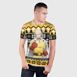 Футболка спортивная мужская One-Punch Man sweater, цвет: 3D-принт — фото 2