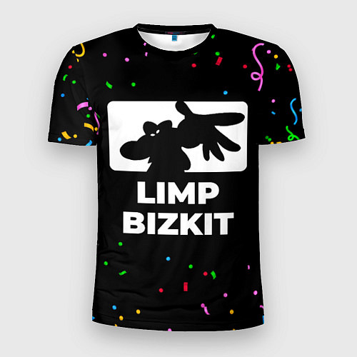 Мужская спорт-футболка Limp Bizkit конфети / 3D-принт – фото 1