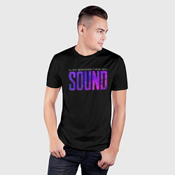 Футболка спортивная мужская In the beginning was sound, цвет: 3D-принт — фото 2