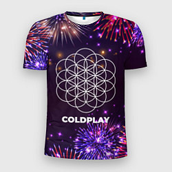 Футболка спортивная мужская Праздничный Coldplay, цвет: 3D-принт