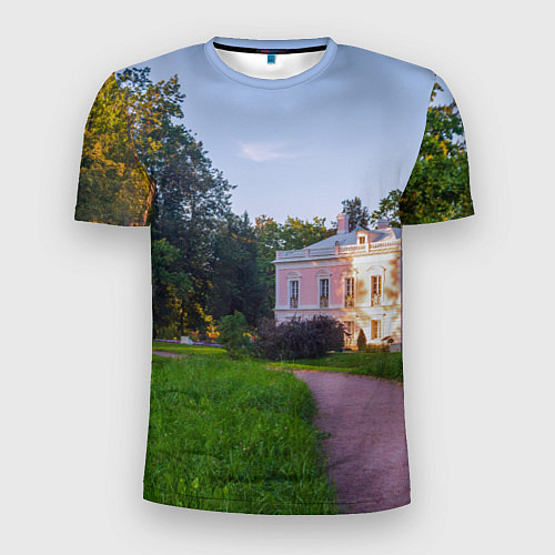 Мужская спорт-футболка Дворец Петра III в Ораниенбауме / 3D-принт – фото 1