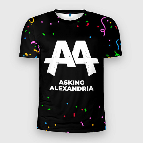 Мужская спорт-футболка Asking Alexandria конфети / 3D-принт – фото 1