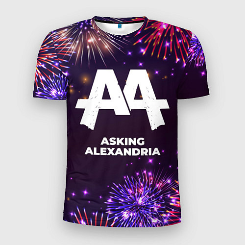 Мужская спорт-футболка Праздничный Asking Alexandria / 3D-принт – фото 1