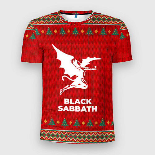Мужская спорт-футболка Black Sabbath new year / 3D-принт – фото 1