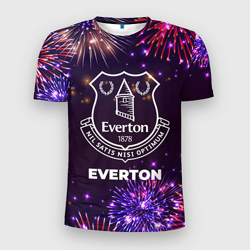 Мужская спорт-футболка Праздничный Everton / 3D-принт – фото 1