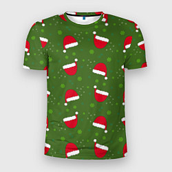 Мужская спорт-футболка Шапка Санты