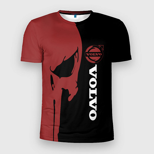 Мужская спорт-футболка Вольво и череп / 3D-принт – фото 1
