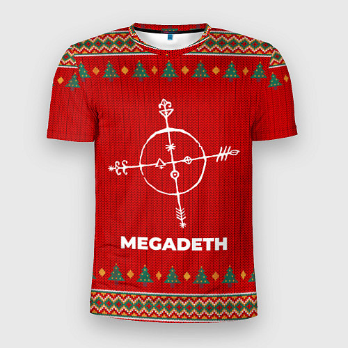 Мужская спорт-футболка Megadeth new year / 3D-принт – фото 1
