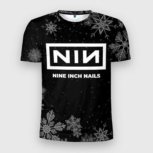 Мужская спорт-футболка Снежный Nine Inch Nails / 3D-принт – фото 1