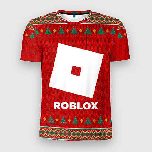 Мужская спорт-футболка Roblox new year / 3D-принт – фото 1