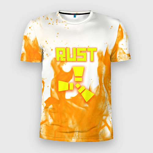 Мужская спорт-футболка Rust flame / 3D-принт – фото 1