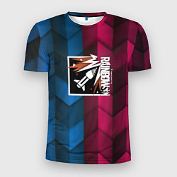 Мужская спорт-футболка Rainbow six abstract