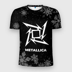 Мужская спорт-футболка Снежный Metallica