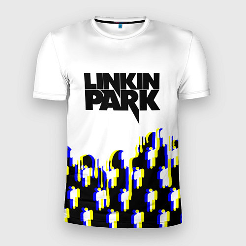 Мужская спорт-футболка Linkin park human / 3D-принт – фото 1