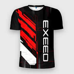 Футболка спортивная мужская Exeed - red uniform, цвет: 3D-принт