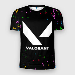 Мужская спорт-футболка Valorant конфети