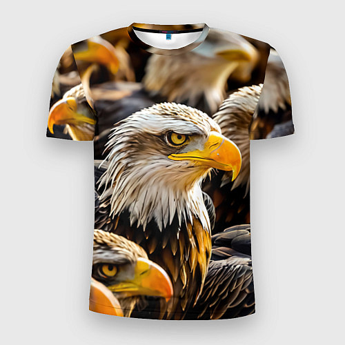 Мужская спорт-футболка Белоголовые орланы / 3D-принт – фото 1