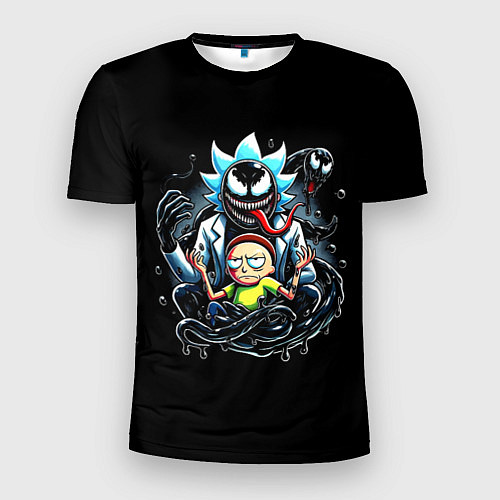 Мужская спорт-футболка Morty and Rick - we are Venom / 3D-принт – фото 1
