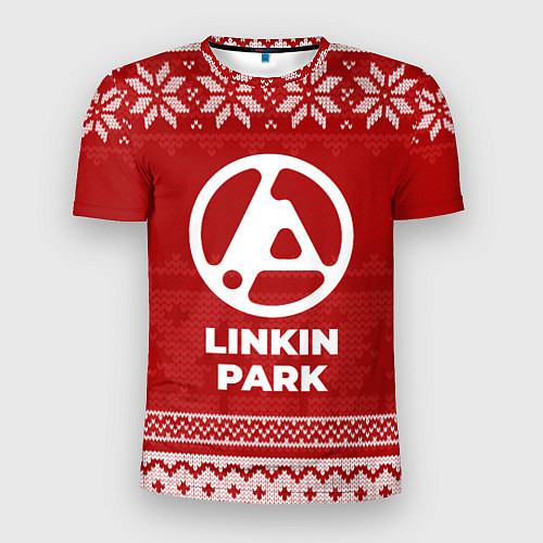 Мужская спорт-футболка Новогодний Linkin Park 2024 / 3D-принт – фото 1