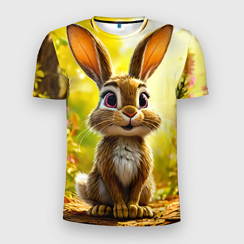 Мужская спорт-футболка Зайчишка / 3D-принт – фото 1